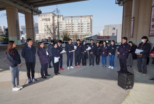 제241회 임시회 현안 및 주요 사업장 현장방문(온양농협 용화지점 앞 도로)